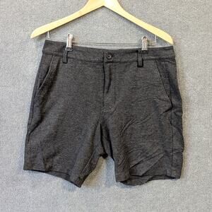 Kit and Ace Shorts Mens 32x8 Stretchy Dark Charcoal Chino Pockets